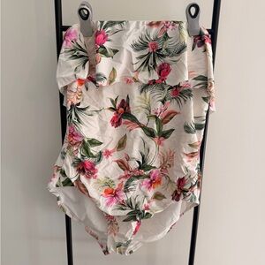 Off-White Multicolor Floral Swimsuit